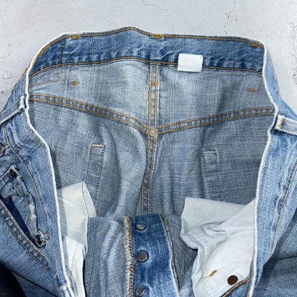 Levis 501 Vintage Y2K 90s XX Straight Leg Jeans Blue Light Wash 38x30 Act 36x30