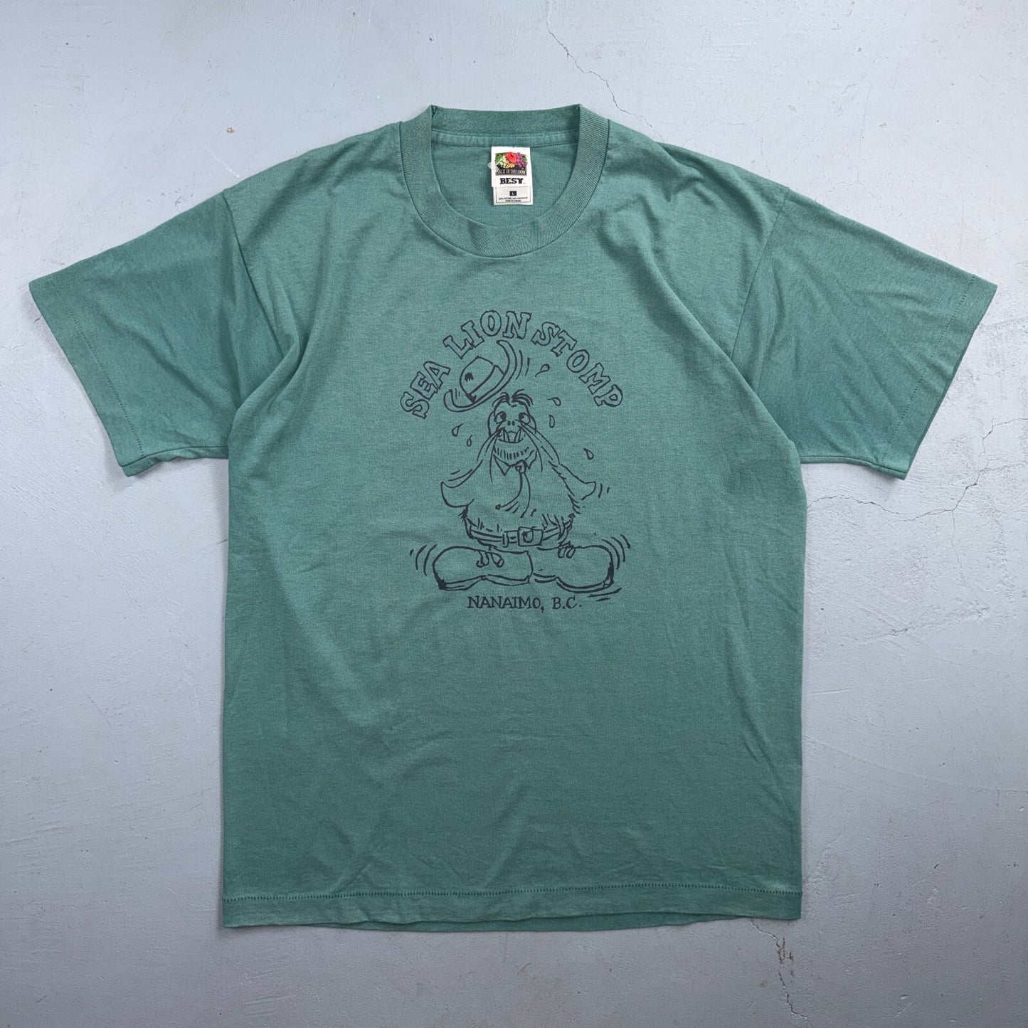 Sea Line Stomp 90s VTG T Shirt Nanaimo Canada Funny Cute Animal Graphic Cowboy