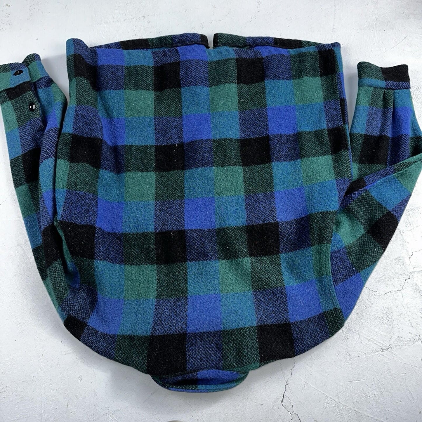 Brent Montgomery Ward Vintage 50s 60s Wool Mackinaw Plaid Full Zip Jacket L