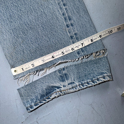 Levis 501 Vintage 80s Redline Selvedge USA XX Jeans Light Wash 36x36 Act 34x29