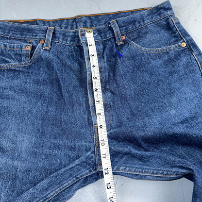 Levis 501 Vintage 90s USA XX Straight Leg Jeans Blue Dark Wash 36x36 Act 34x32