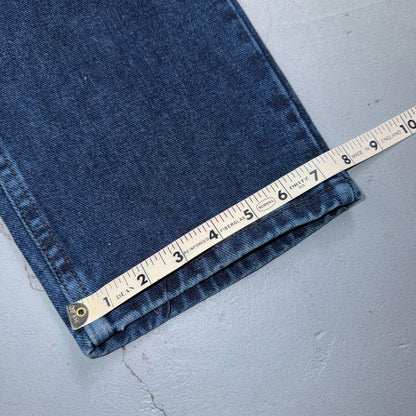Lee Riders Eased Straight Leg Jeans Misses Size 12 Medium Dark Stone Wash NWT