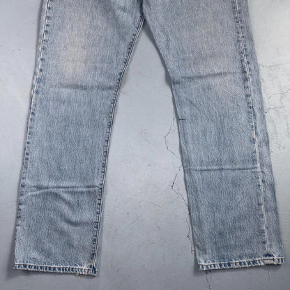 Levis 501 Vintage Y2K 90s XX Straight Leg Jeans Blue Light Wash 38x34 Act 36x34