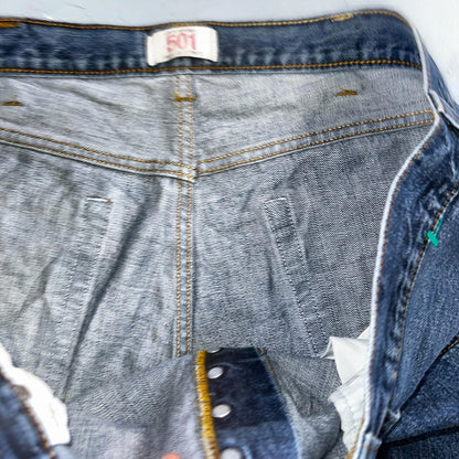 Levis 501 Vintage Y2K XX Straight Leg Jeans Blue Med Wash 40x32 Act 40x31