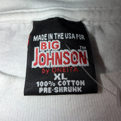 VTG BIG Johnson Lobster Piano House Bar T Shirt Funny Adult Humor Graphic Pinup