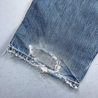 Levis 501 Vintage Y2K 90s XX Straight Leg Jeans Blue Light Wash 36x32 Act 35x31