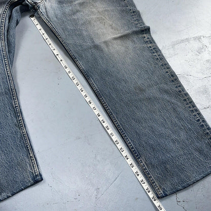 Levis 501 Vintage 90s USA XX Straight Leg Jeans 48x34 Light Wash Act 44x29