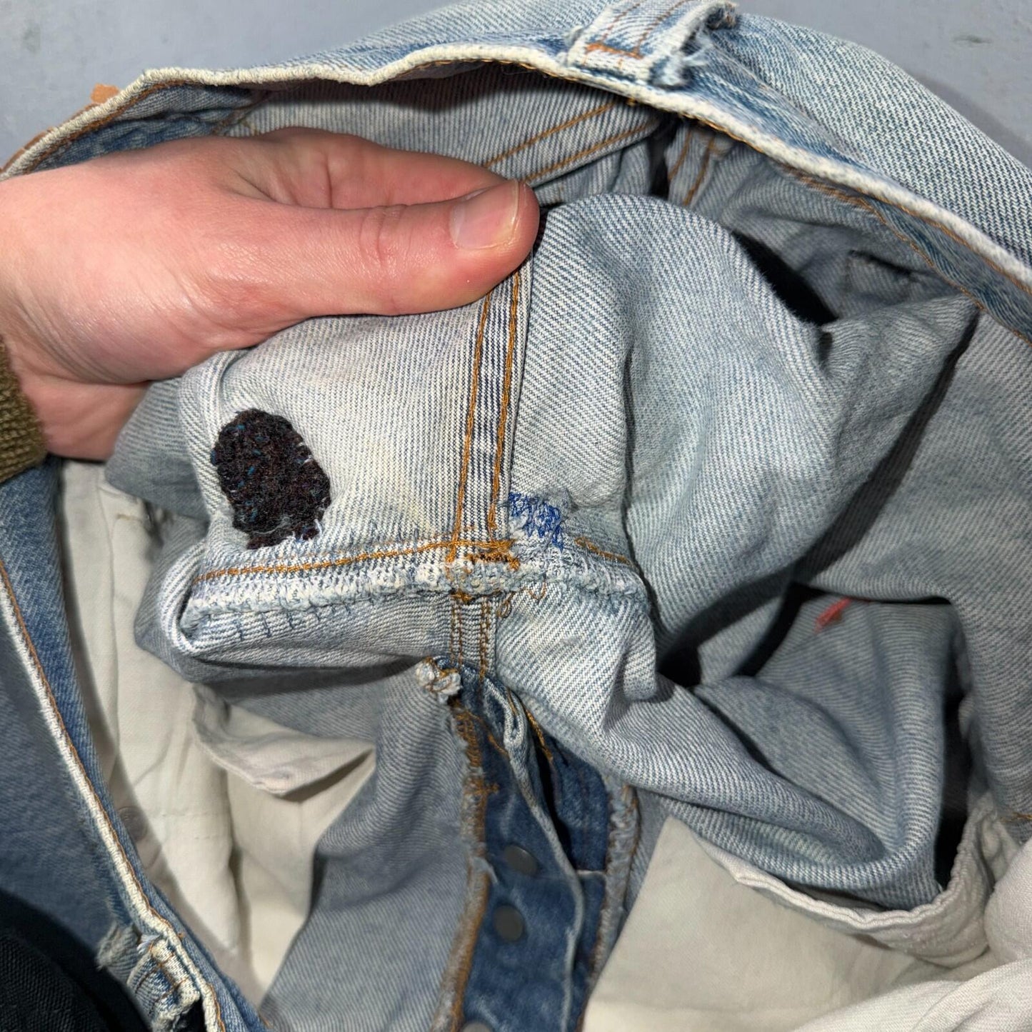 Levis 501 Vintage 80s Redline Selvedge USA XX Jeans Light Wash 34x32 Act 32x30