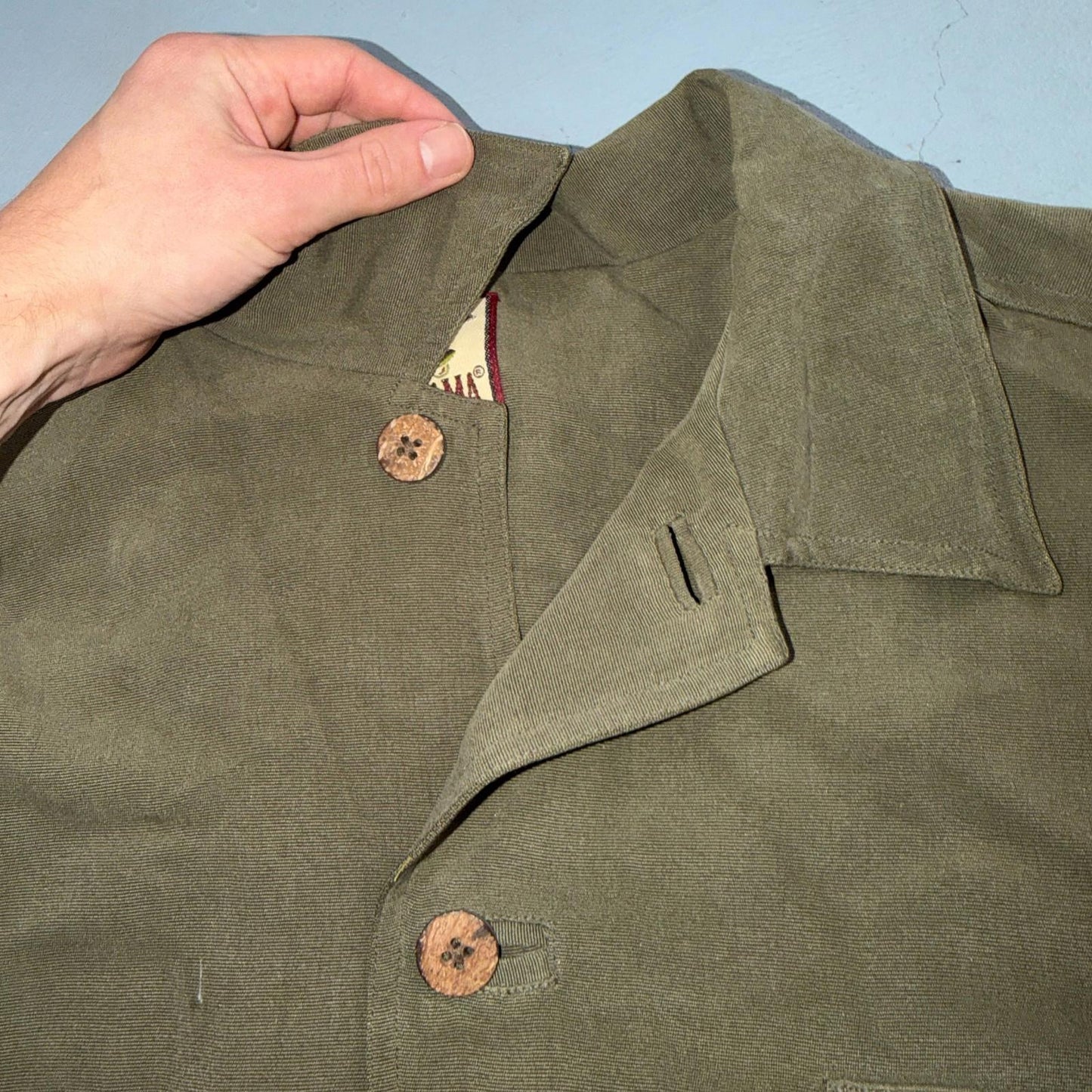 Tommy Bahama VTG 100% Silk Rayon Woven Sport Shirt Jacket XL Green Very Rare 90s