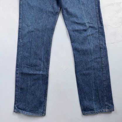 Levis 501 Vintage 80s USA XX Straight Leg Jeans Blue Dark Wash 36x34 Act 33x33