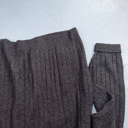 Pendleton VTG Cardigan Mens L 100% Shetland Wool Woven Gray Pockets