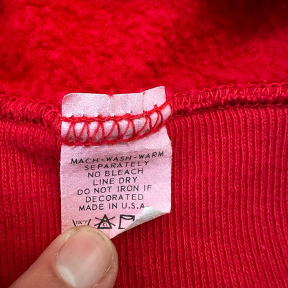 VTG 1960s Rockabilly Sweatshirt Sweater 60s 70s Blank Basic Afterhood USA Red