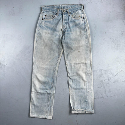 Levis 501 Vintage 80s Redline Selvedge USA XX Jeans Light Wash 1980s Act 29x30