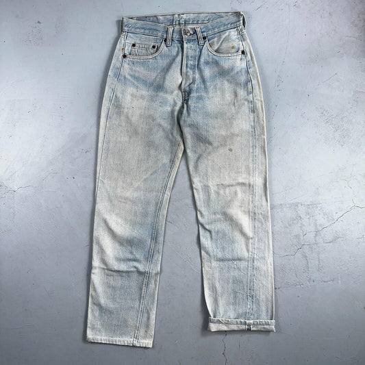 Levis 501 Vintage 80s Redline Selvedge USA XX Jeans Light Wash 1980s Act 29x30