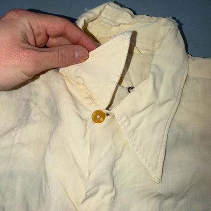 VTG Nat Nast Shirt 1950s Chainstitch Gab Gabardine Short Sleeve Rockabilly RARE