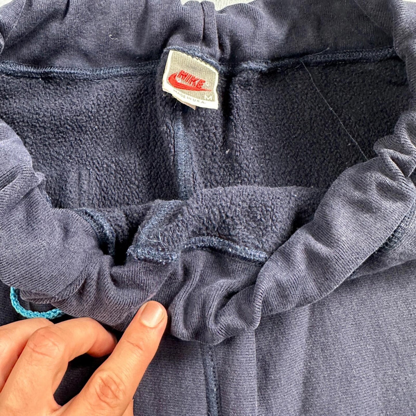 Nike Sweatpants VTG 90s Mens M Navy Swoosh Logo Jogger Casual Classic Retro Gym