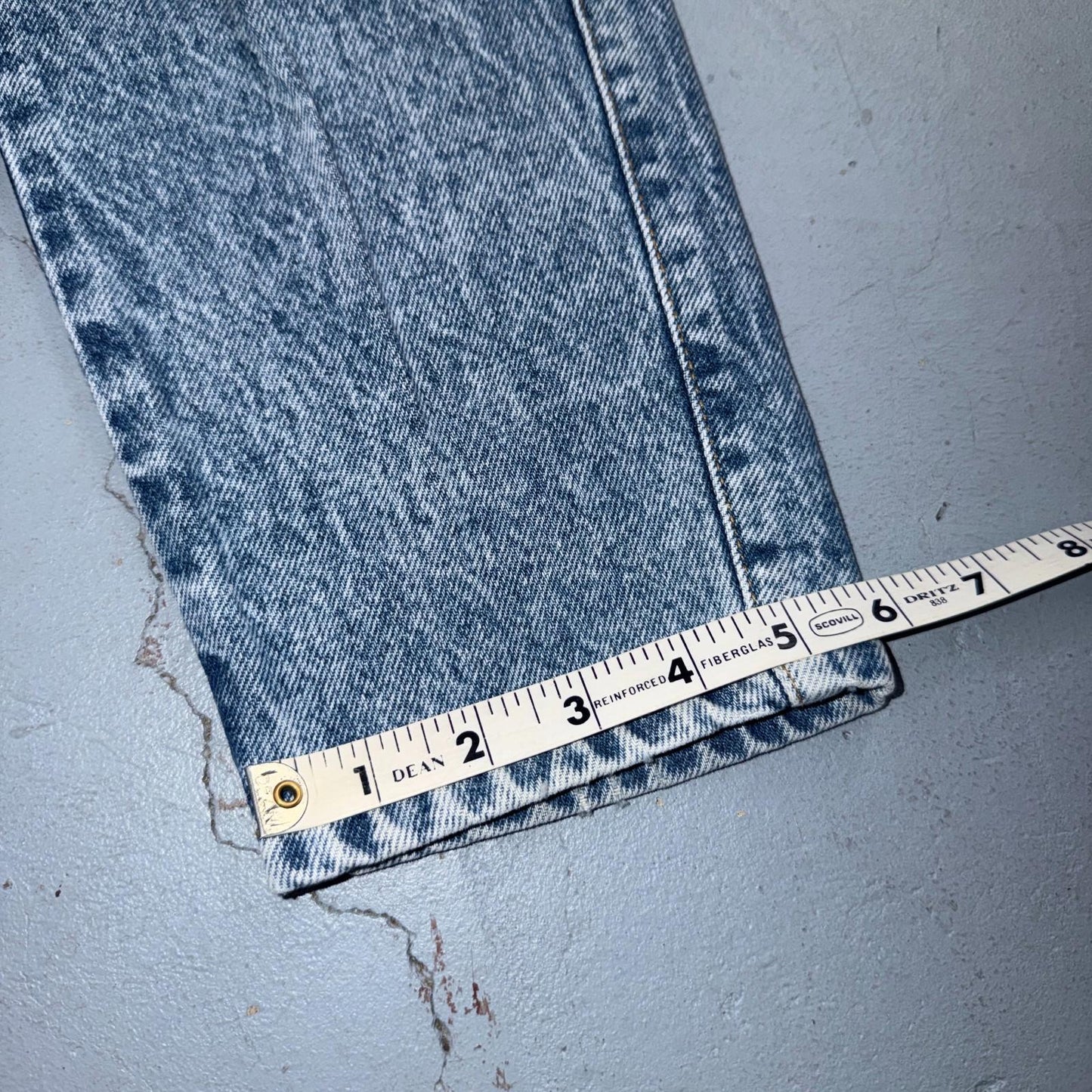 Vintage Y2K Faded Glory Jeans Womens 12 Light Blue Classic Fit USA 29x29 Skinny