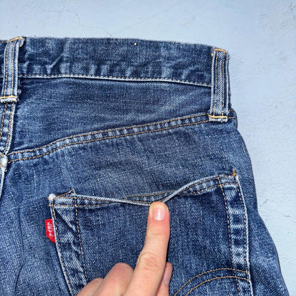 Vintage LEVIS 505 Jeans Big E 1960s Denim 28x28 USA 60s 501 502 Talon Zipper