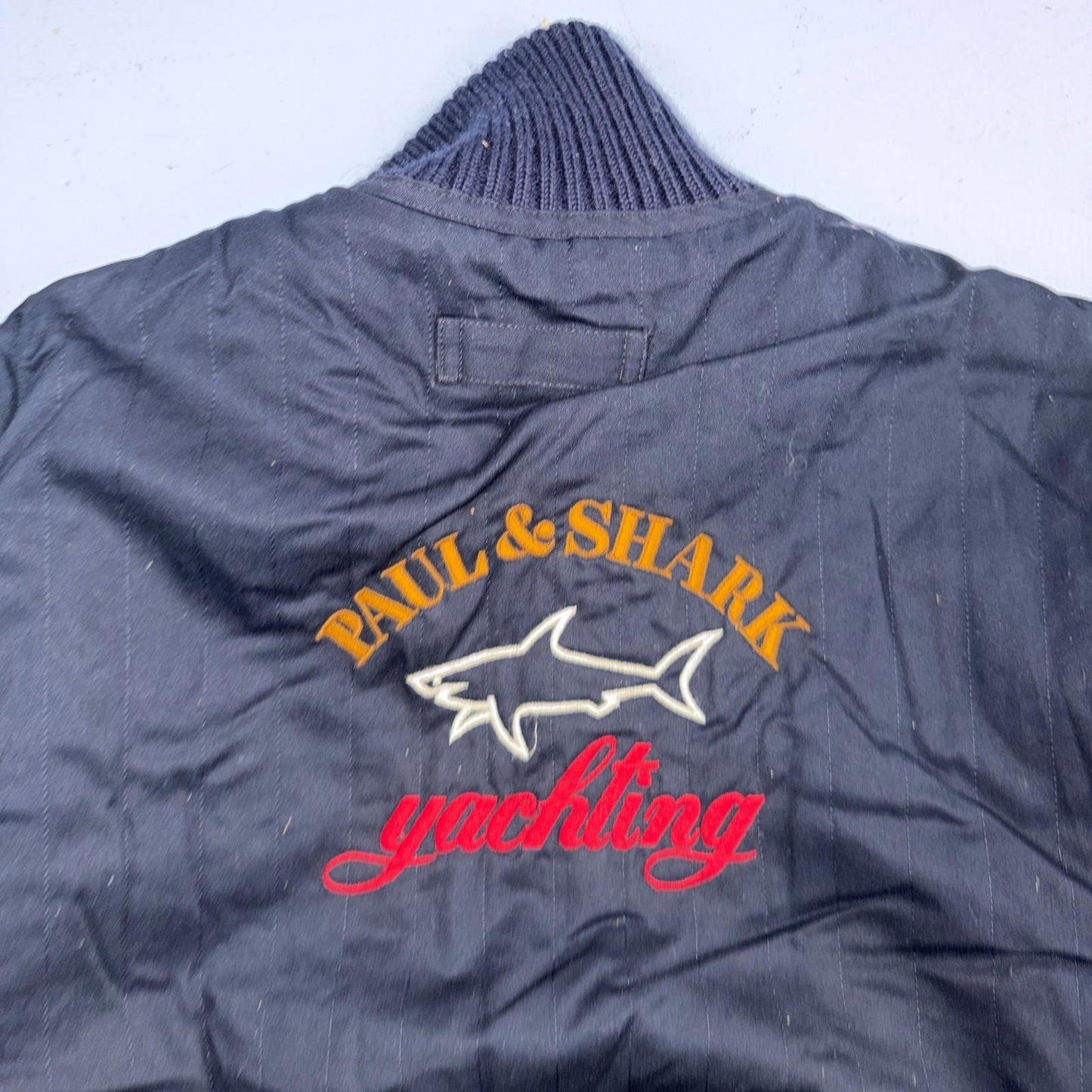 Paul & Shark Yachting Wool Revesible Heavy Jacket Removable Sleeves Italy Vest