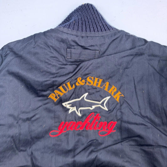 Paul & Shark Yachting Wool Revesible Heavy Jacket Removable Sleeves Italy Vest