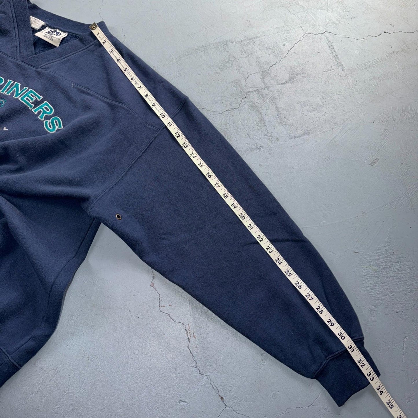 Vintage 2XL Official MLB Seattle Mariners Sweater Mens Pullover Sweatshirt Lee