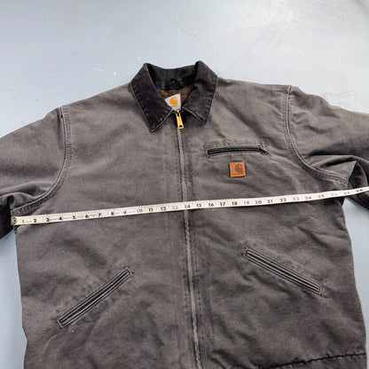 Carhartt Vintage J97 GVL Detroit Blanket Lined Jacket Size XL Tall Gray