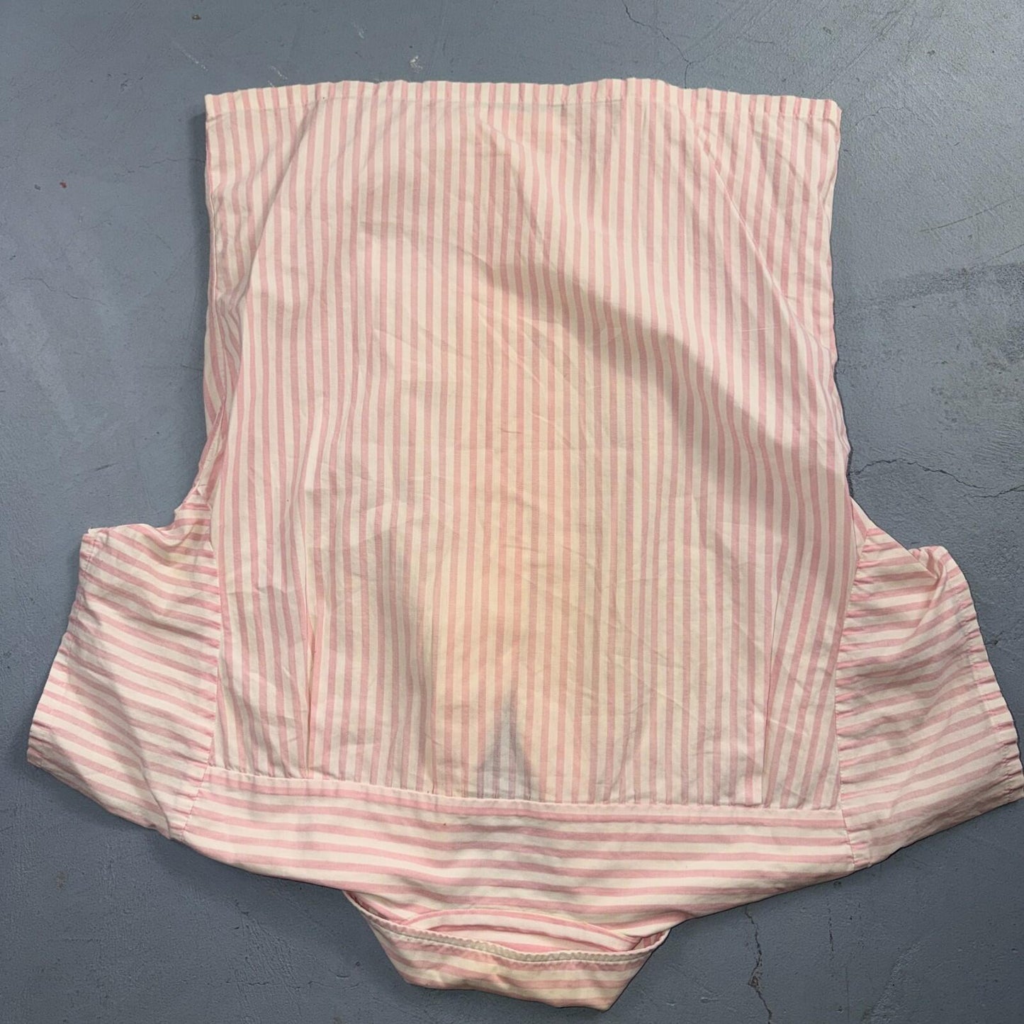 Vintage 50s Riley’s Mens S Pink White Stripe Loop Collar Shirt Rockabilly 1950s
