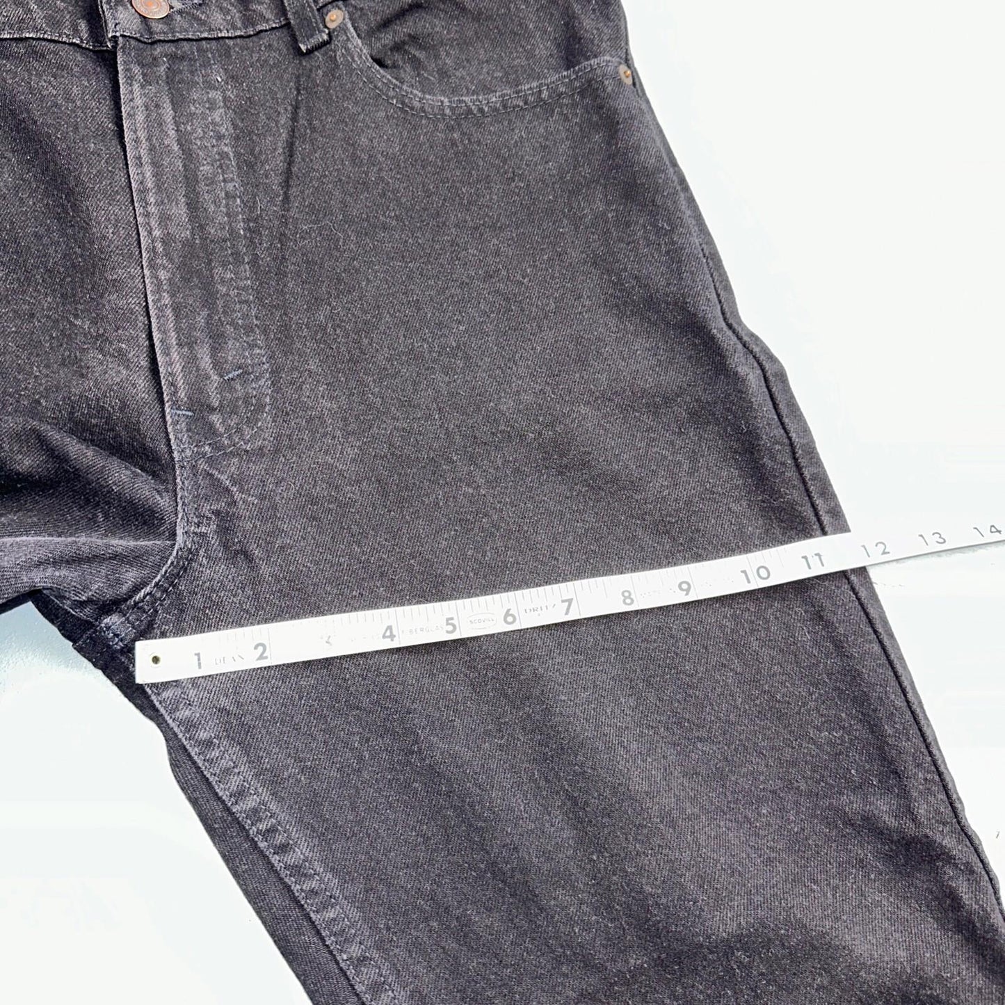 Levis 505 Vintage 90s USA Red Tab Jeans 36x30 Black Wash 1992 501 Act 36x29