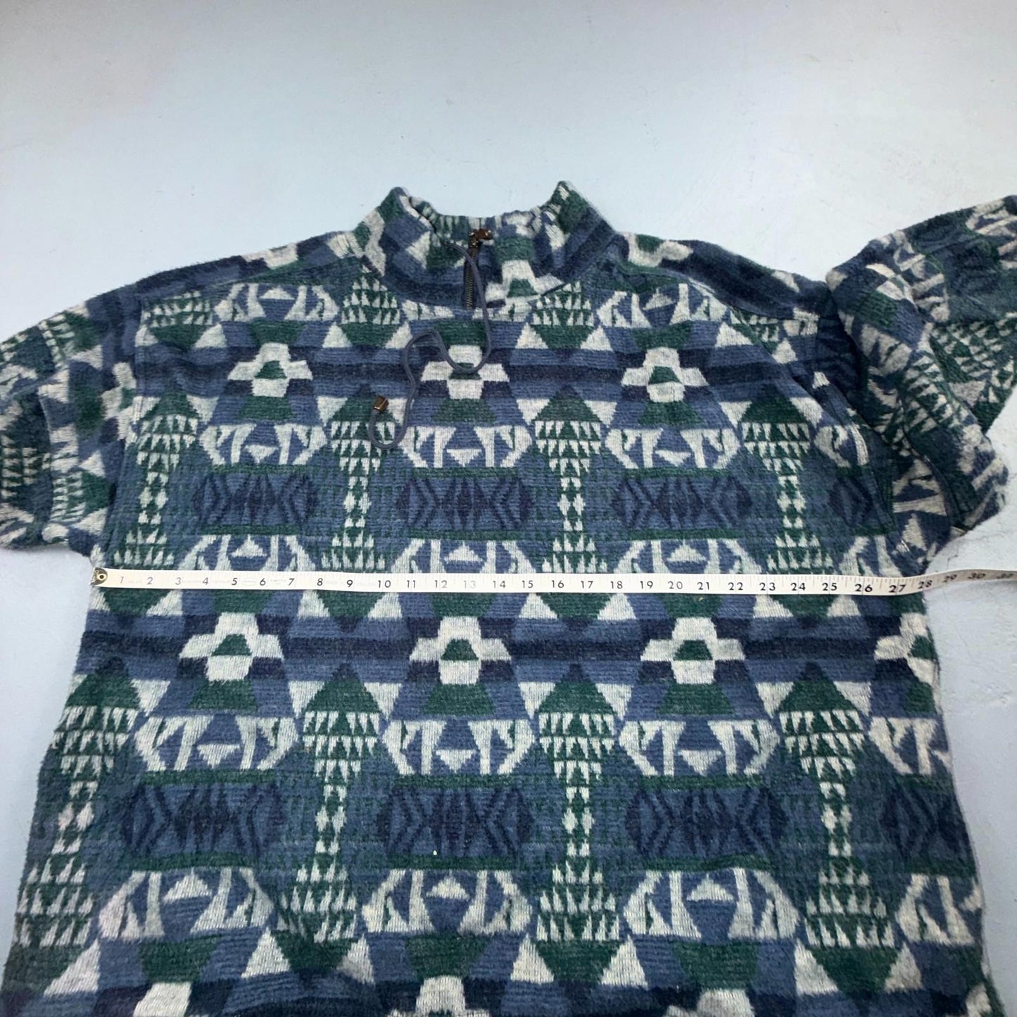 90s Venezia Vitale Sweater Women's 20 Long Sleeved Pullover Fleece Pattern Y2K