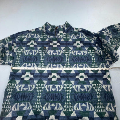 90s Venezia Vitale Sweater Women's 20 Long Sleeved Pullover Fleece Pattern Y2K
