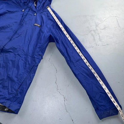 Patagonia Womens Purple Zip Up Windbreaker Hooded Shell Jacket Size L