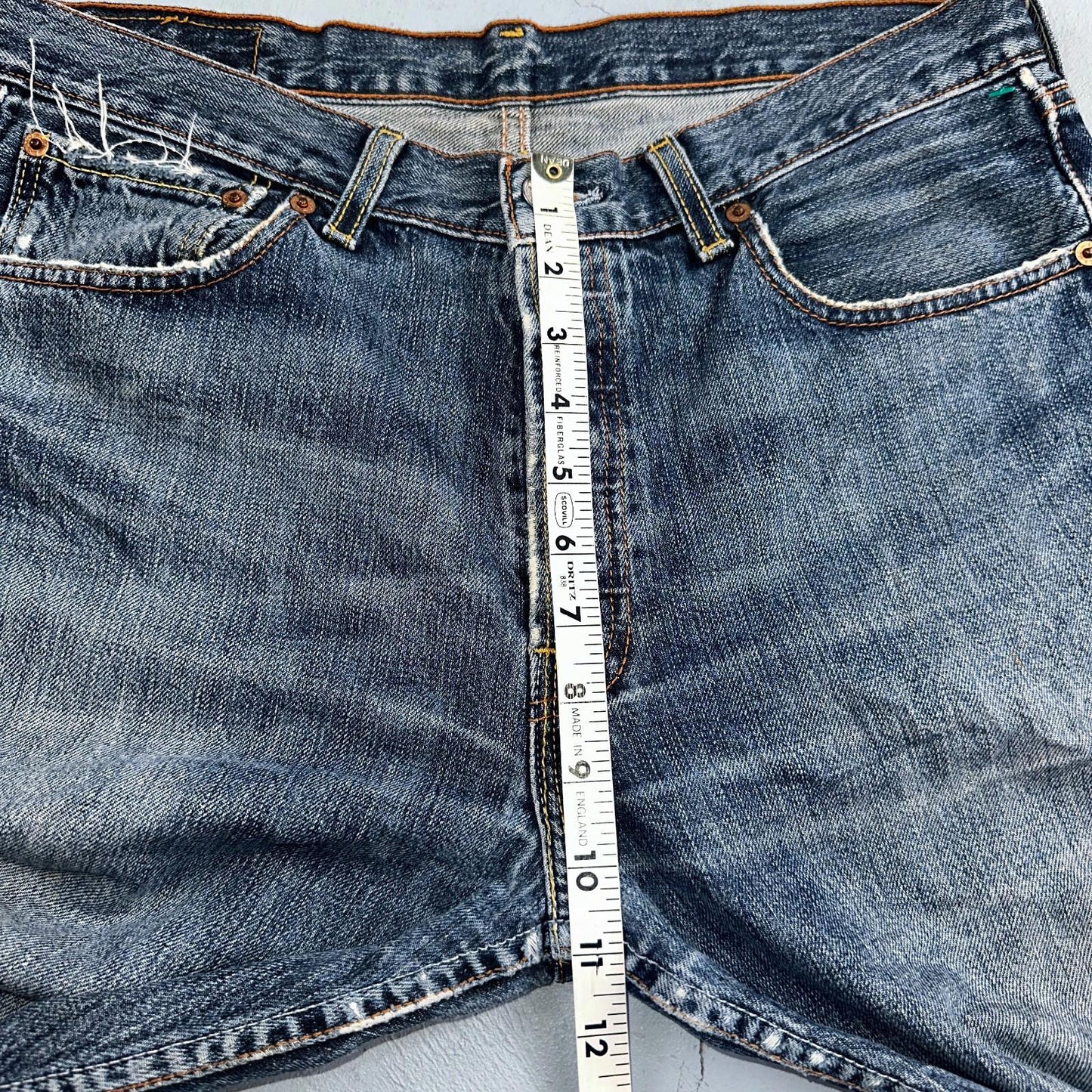 Levis 501 Vintage Y2K XX Straight Leg Jeans Blue Med Wash 33x32 Act 32x31
