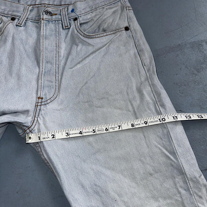Levis 501 Vintage 90s USA XX Straight Leg Jeans Blue Light Wash 32x34 Act 29x26