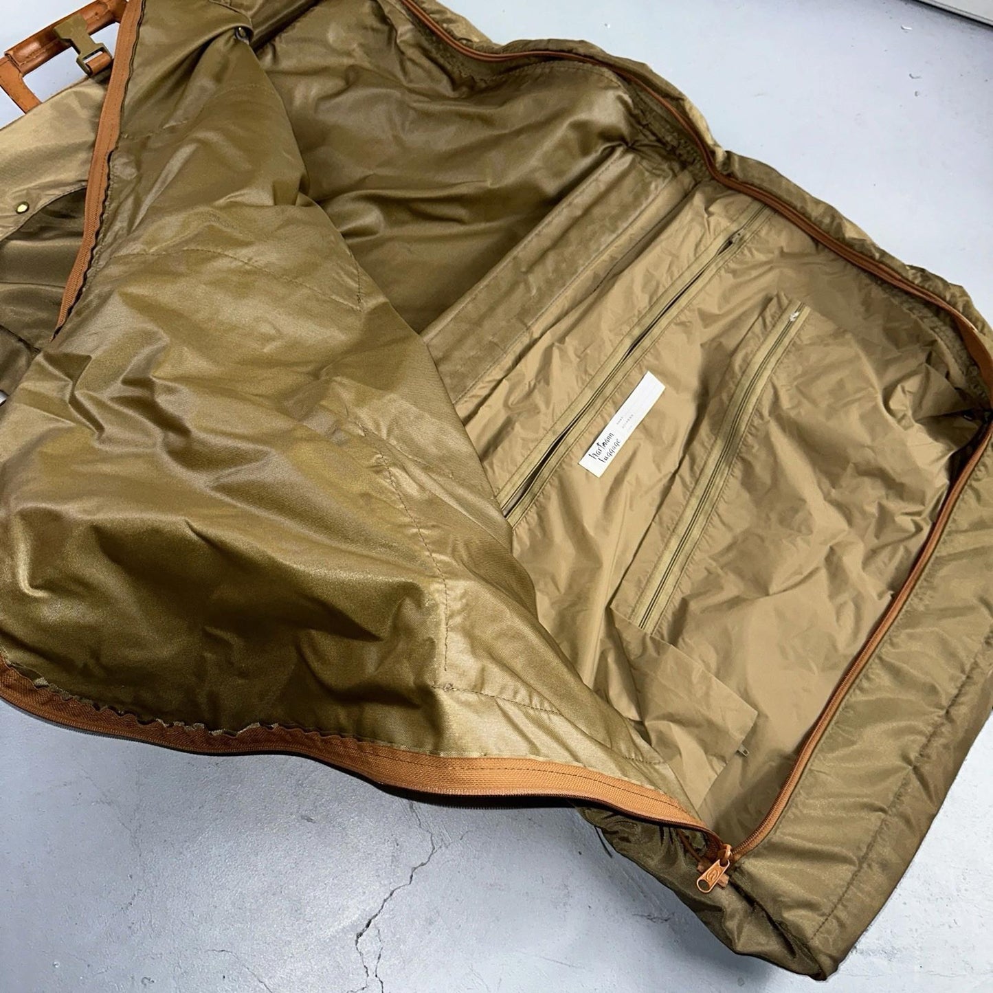VTG Hartmann Garment Suit Bag Carry On Leather & Nylon 25x40 Luggage Hang up