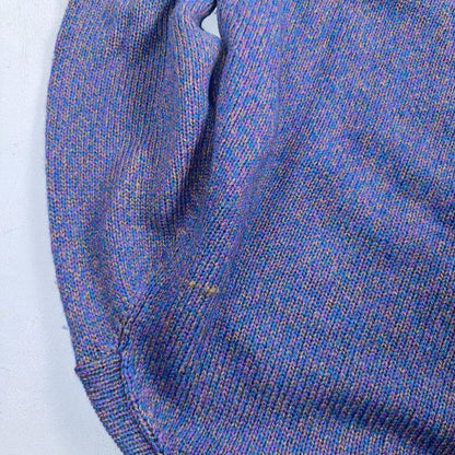 Woolrich VTG 80s Wool Fair Isle Nordic Sweater Women's Size M Blue Chic Cozy
