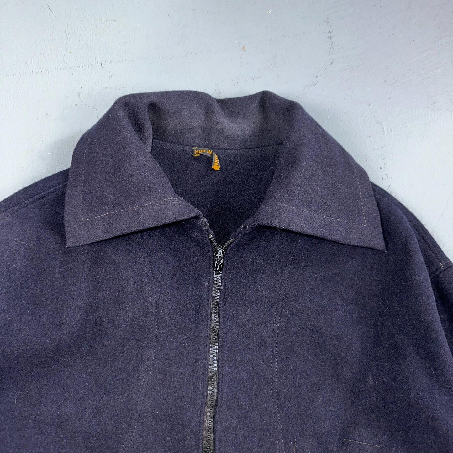 Rare Vintage 60s Blacks Greenock Military Smock Made In France Jacket Wool Navy