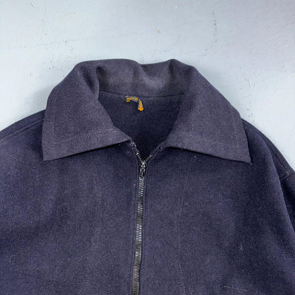 Rare Vintage 60s Blacks Greenock Military Smock Made In France Jacket Wool Navy
