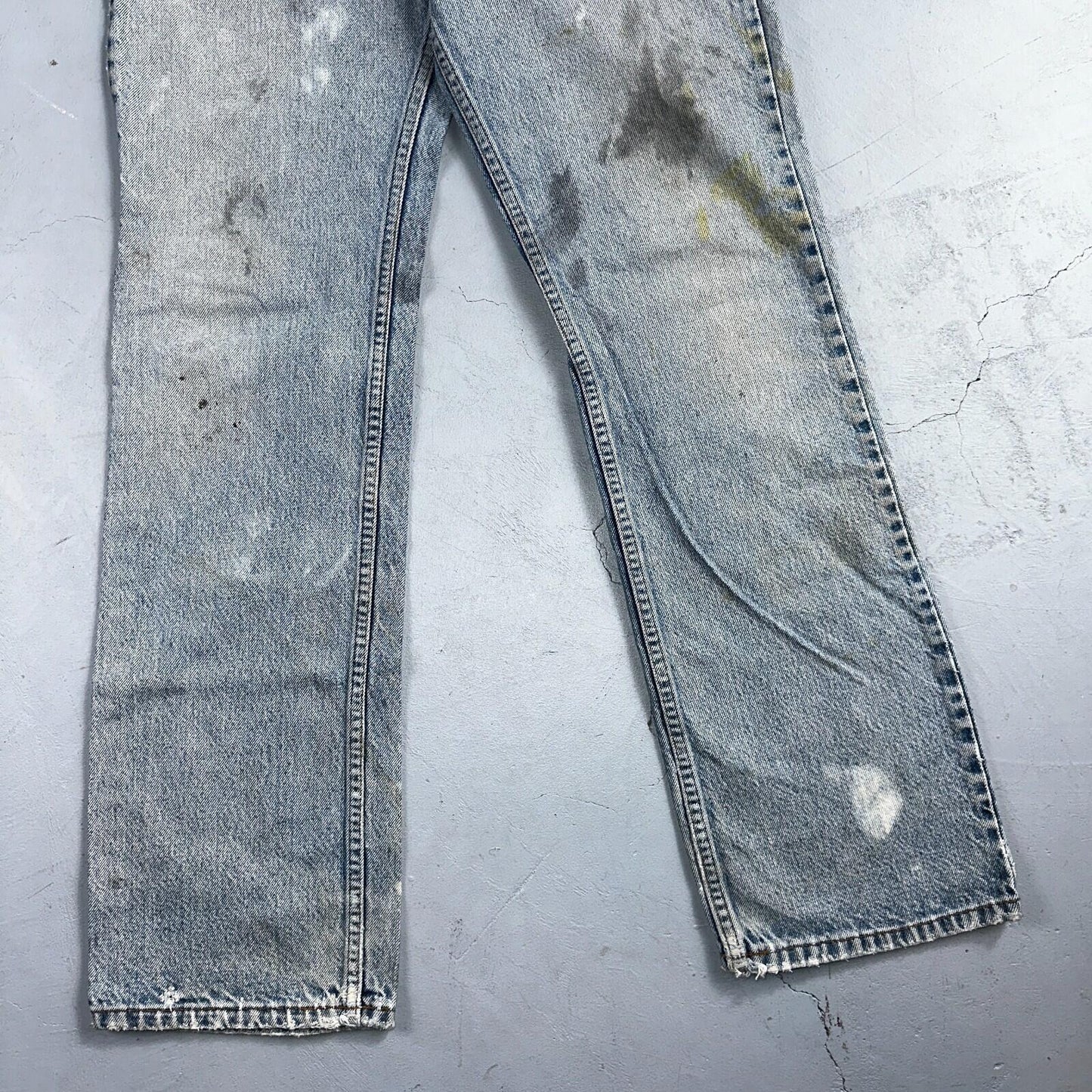 Levis 517 Vintage 90s USA Orange Tab Bootcut Flare Blue Worn Jeans Act 33x31