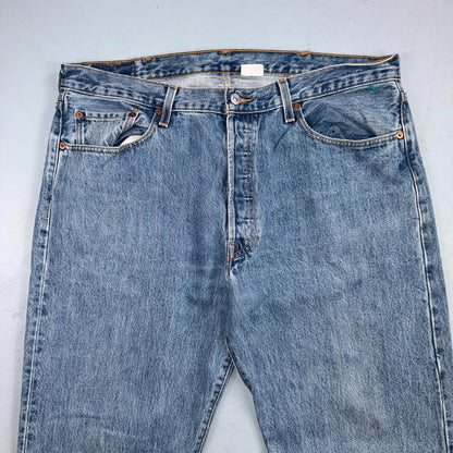 Levis 501 Vintage Y2K XX Straight Leg Jeans Blue Light Wash 38x36 Act 38x36