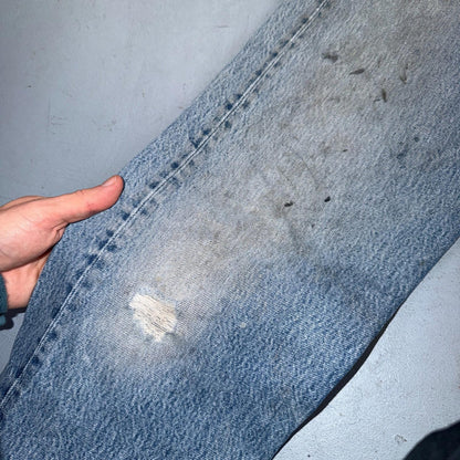 Levis 501 Vintage 80s USA XX Straight Leg Jeans Blue Med Wash 34x38 Act 31x33