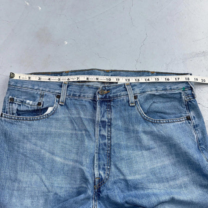 Levis 501 Vintage Y2K 90s XX Straight Leg Jeans Blue Light Wash 38x30 Act 36x30