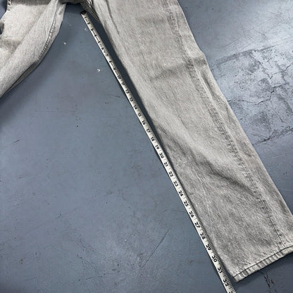 Levis 501 Vintage 90s USA XX Straight Leg Jeans Gray Light Wash 31x34 Act 29x32