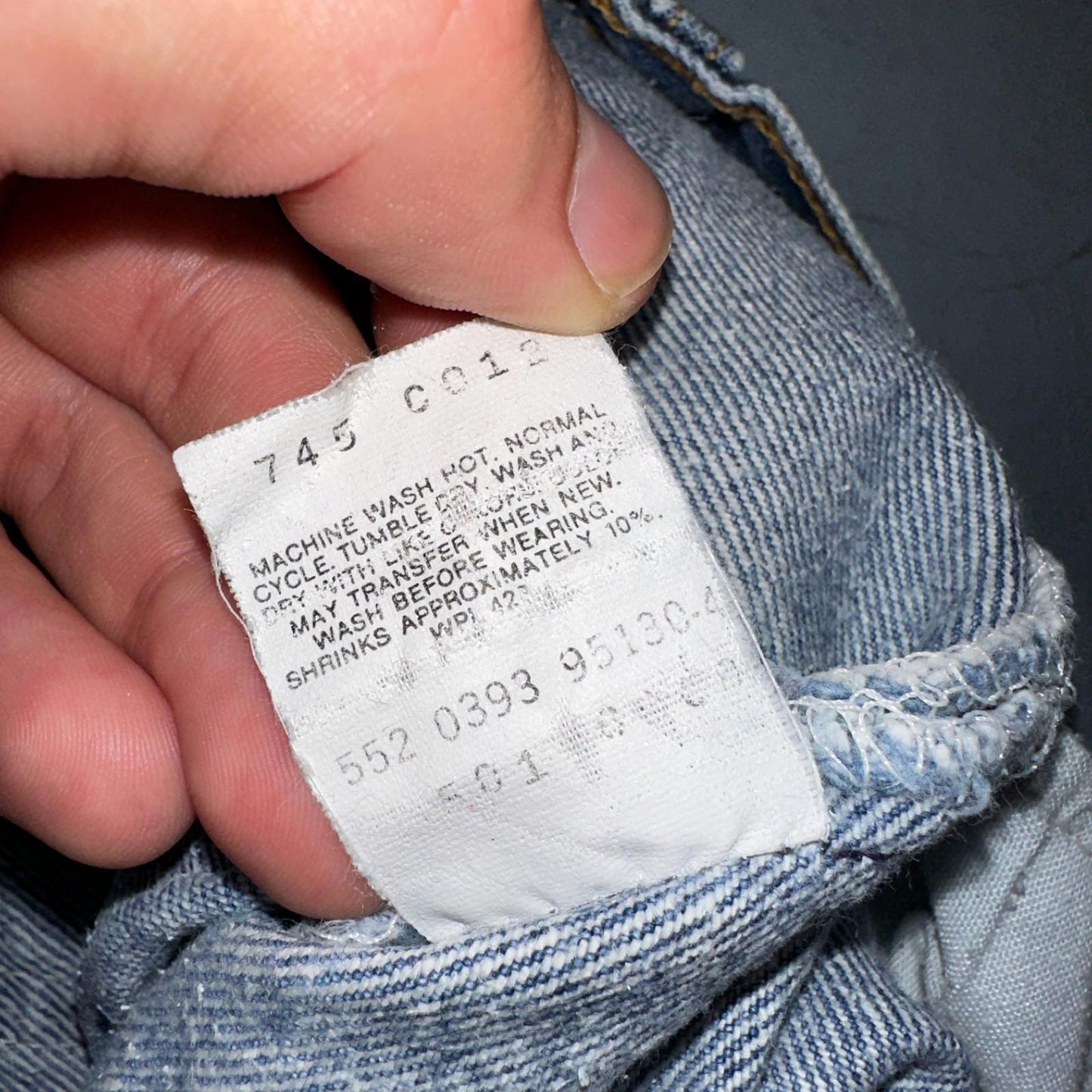Levis 501 Vintage 90s USA XX Straight Leg Jeans Blue Med Wash 36x32 Act 32x28