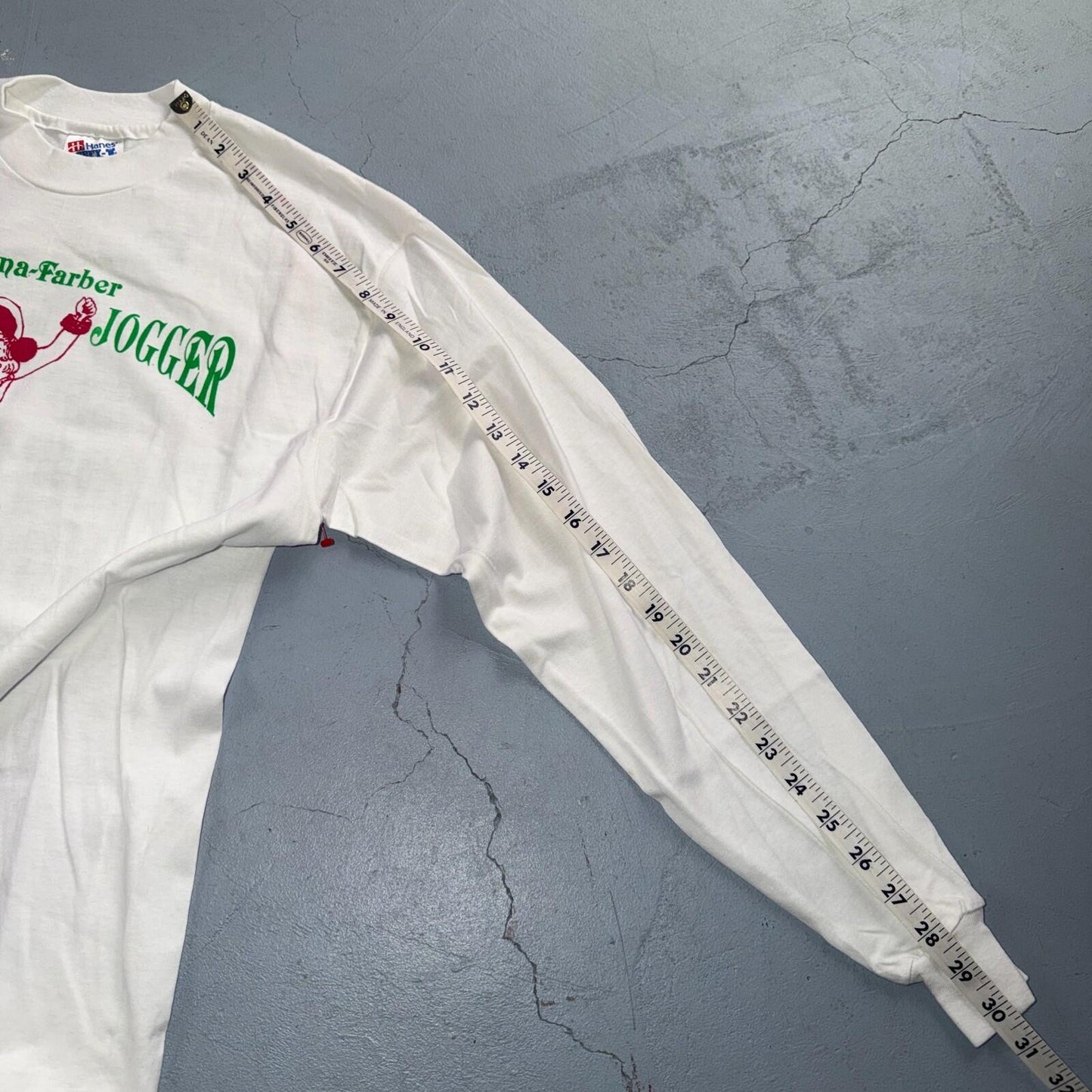 Jolly Jogger Running Hanes 80s VTG T Shirt Dana Farber Santa Fit Pre 5K 1980s