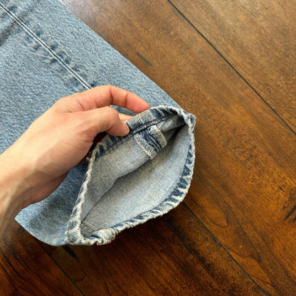 Levis 501 Vintage 90s Straight Leg XX Columbia Jeans 33x30 Light Wash Act 30x29