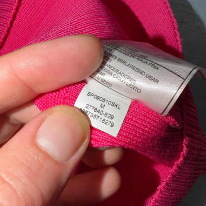 Nike Golf Women's V Neck Sweater Long Sleeve Pullover Athletic Top Medium Pink