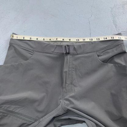 Arcteryx Performance Lefroy Pants 36 Pockets Lightweight Nylon Hiking Gamma Grey