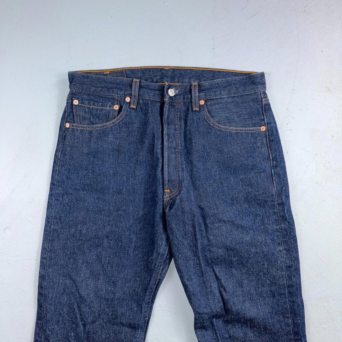 Levis 501 Vintage Y2K 90s XX Straight Leg Jeans Blue Dark Wash 33x30 Act 32x27
