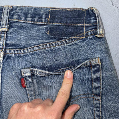 Levis 501 Big E Vintage 60s Redline Selvedge USA XX 1960s Jeans 66 Act 28x28