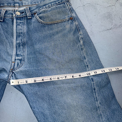 Levis 501 Vintage 80s Redline Selvedge USA XX Jeans Light Wash Act 33x32